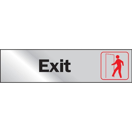 Hy-Ko 2X8 Exit Sign 2" x 8", 10PK A00471